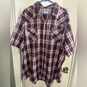 Ely Cattlemen pearl snap down short sleeve